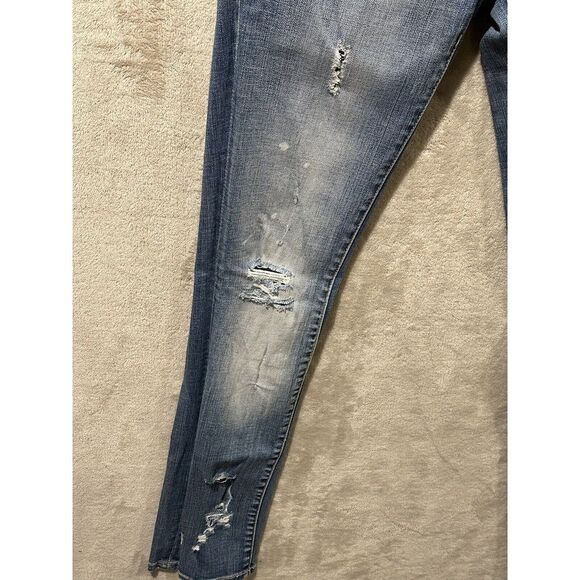 Blank NYC Womens Size 25 Boyfriend Distressed Blue Jeans Stretch Flavor Savor‎ - Picture 5 of 16